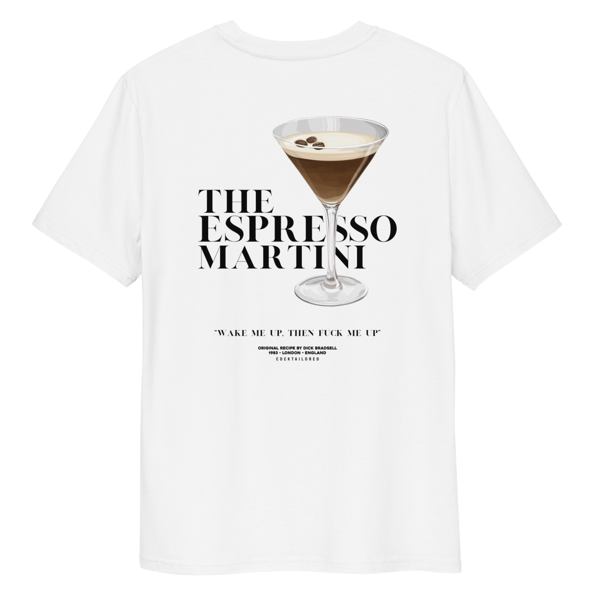 Espresso Martini "Wake Me Up" organic t-shirt
