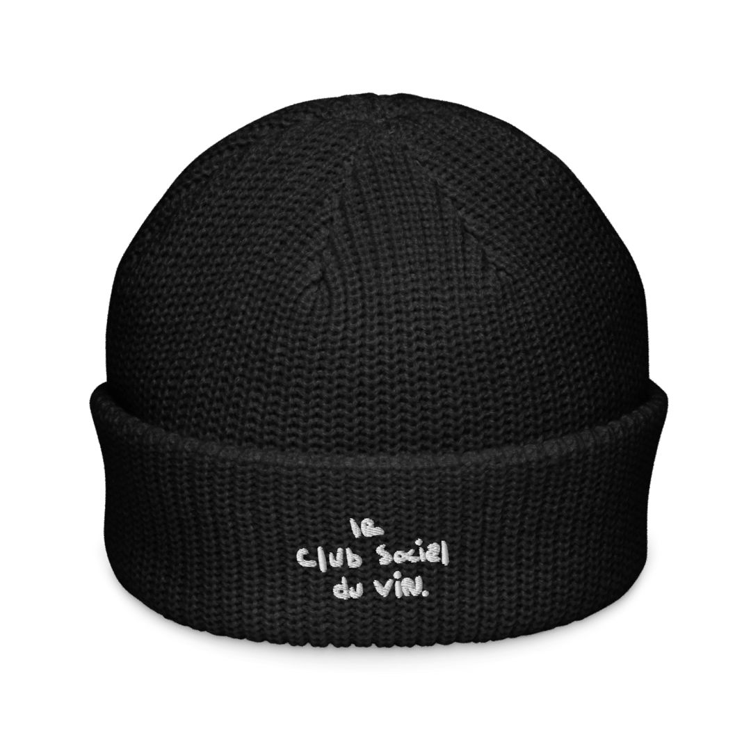 le club social du vin. beanie - Black - Cocktailored