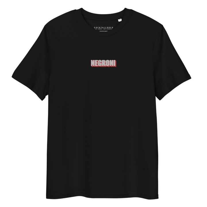 Negroni Bold Unisex organic cotton t-shirt - Black - Cocktailored