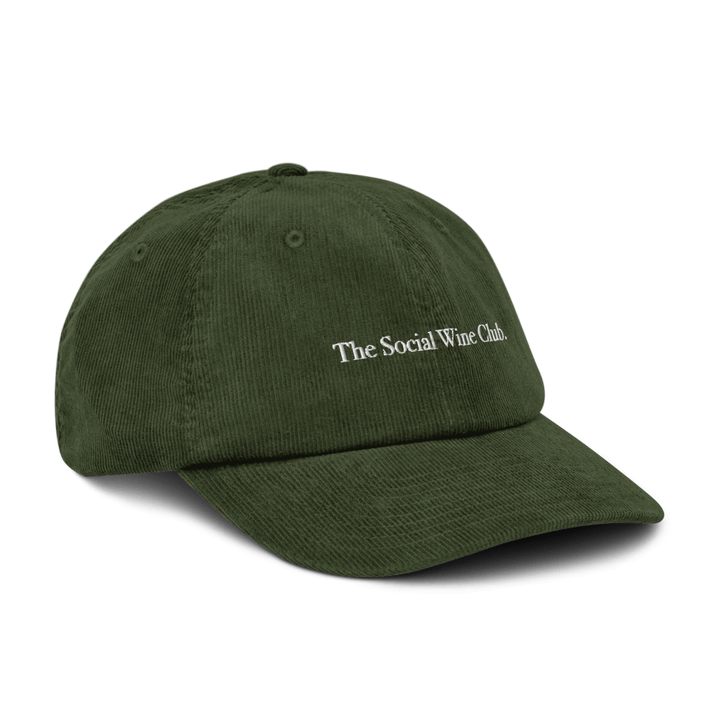 Social Wine Club Corduroy hat - Dark Olive - Cocktailored