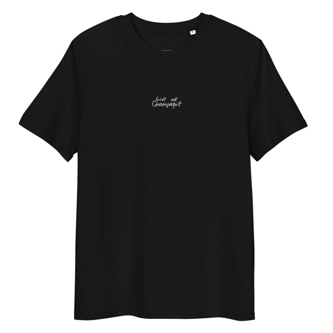 The Give Me Champagne organic t-shirt - Black - Cocktailored