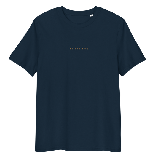 T-shirt z bawełny organicznej Moscow Mule – kolor: granatowy