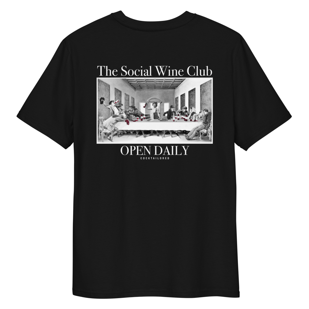 Het Social Wine Club. Bio T-shirt