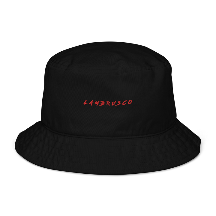 The Lambrusco Organic bucket hat - Black - Cocktailored