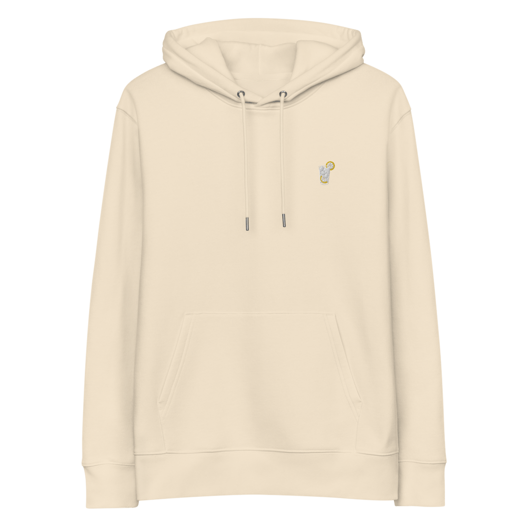 The Gin & Tonic Glass eco hoodie - Desert Dust - Cocktailored