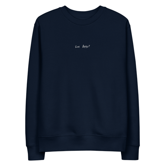 The Got Beer? eco sweatshirt - French Navy - Cocktailored