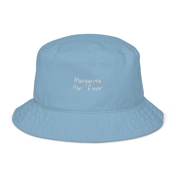 The Margarita Por Favor Organic bucket hat - Slate Blue - Cocktailored