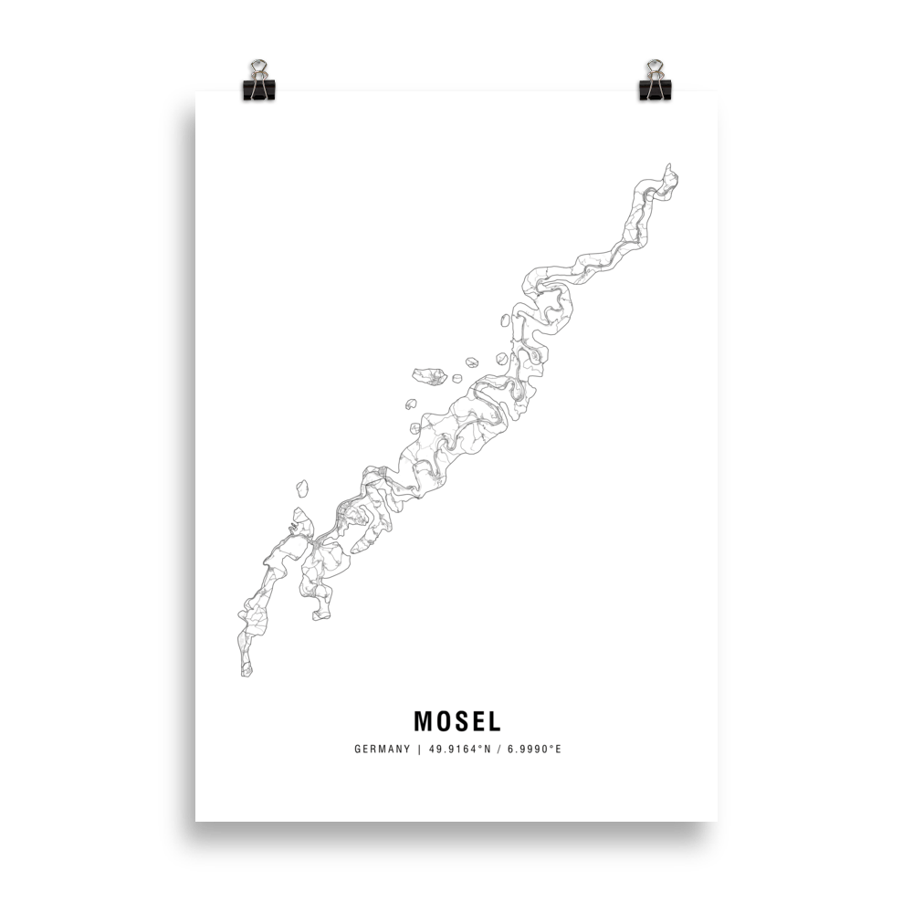 De Moezel Wijnkaart Poster