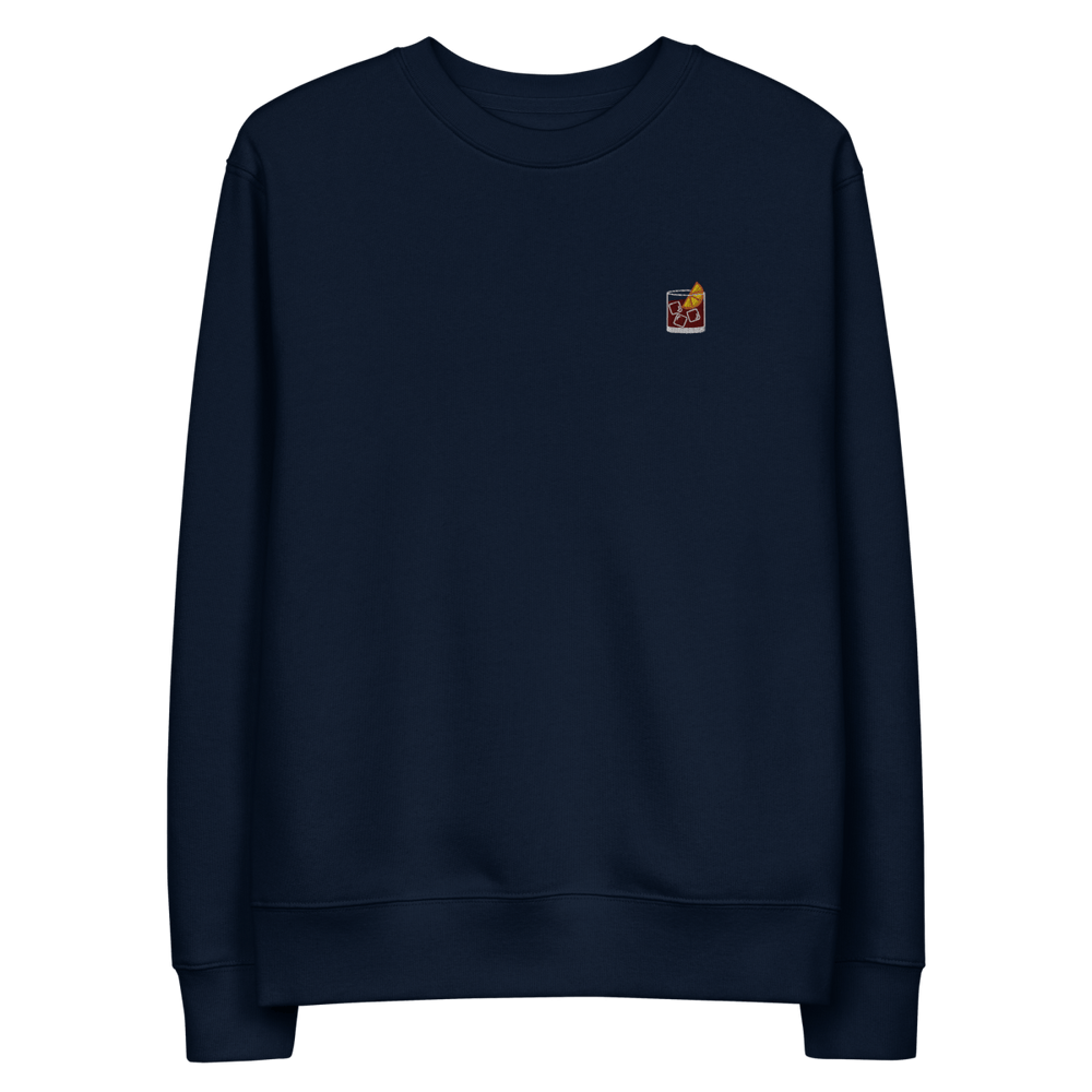 The Negroni Glass eco sweatshirt - French Navy - Cocktailored