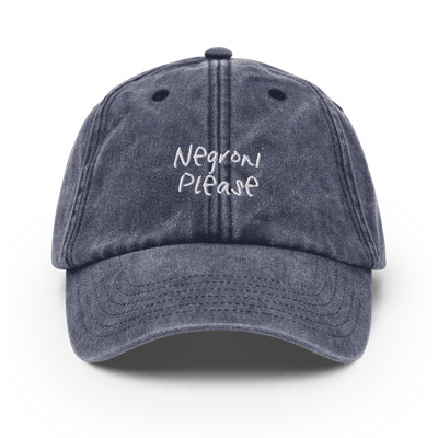 The Negroni Please Vintage Hat - Vintage Denim - - Cocktailored
