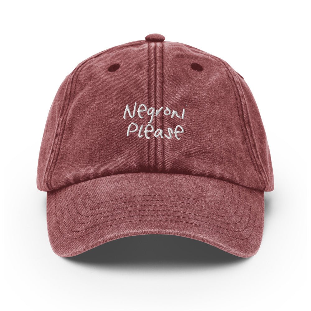 The Negroni Please Vintage Hat