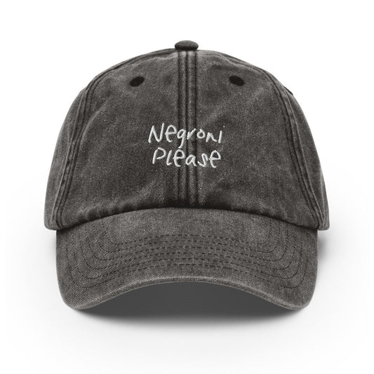The Negroni Please Vintage Hat - Vintage Black - - Cocktailored