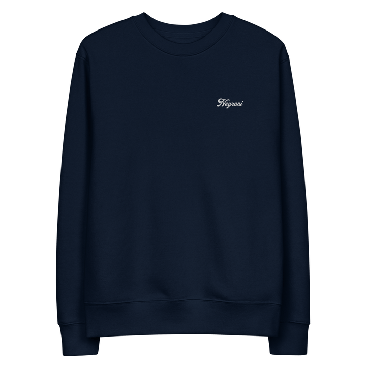 The Negroni script eco sweatshirt - French Navy - Cocktailored