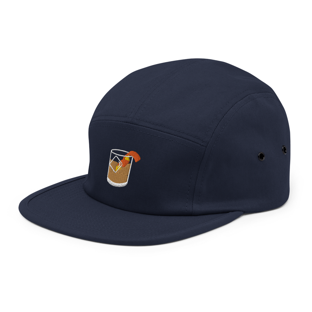 The Old Fashioned Glass Hipster Hat - Navy - Cocktailored