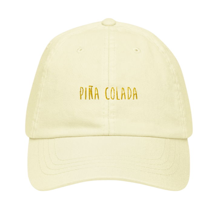 The Piña Colada Pastel Hat - Pastel Lemon - Cocktailored
