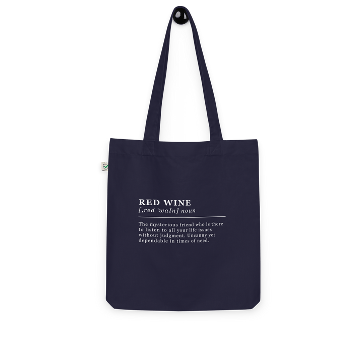 The Red Wine Organic tote bag - Navy - Cocktailored