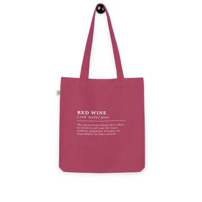 The Red Wine Organic tote bag - Berry - - Cocktailored