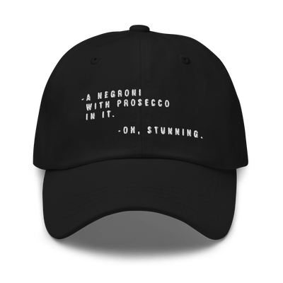 The Sbagliato Conversation Dad hat - Black - - Cocktailored