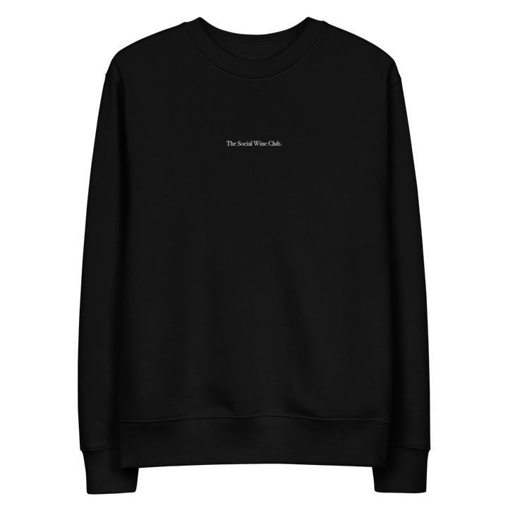 The Social Wine Club. Eco Sweatshirt - Black - Cocktailored