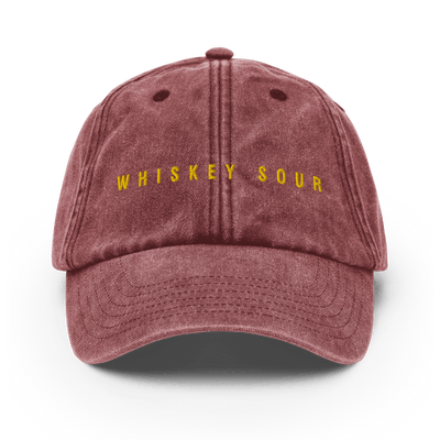 The Whiskey Sour Vintage Hat - Vintage Red - - Cocktailored